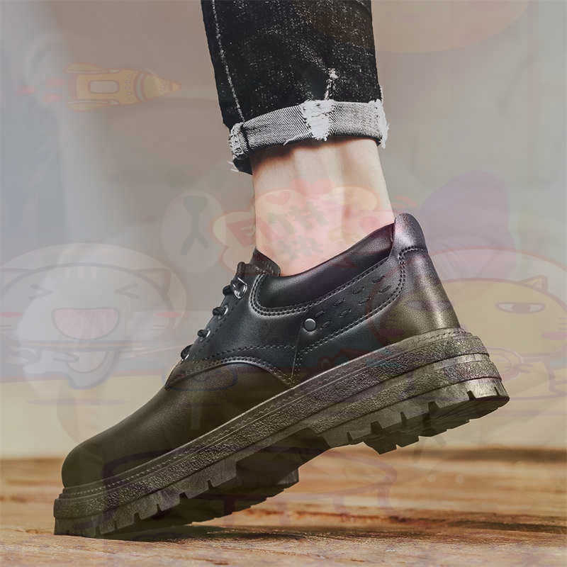 Streetwear Brand Expensive - Dark Natural Leather Fashion Trainers Tennis