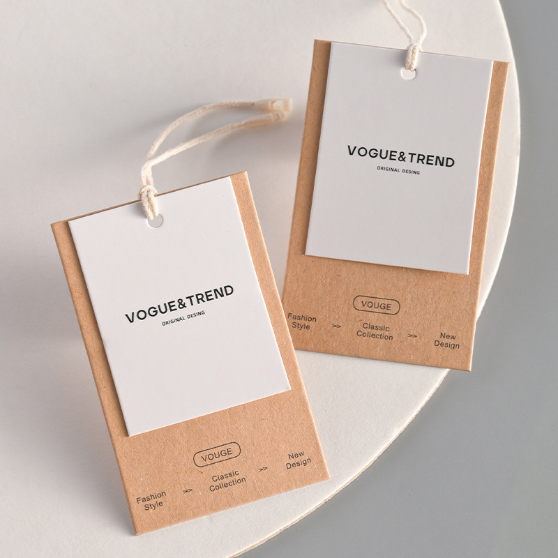 Streetwear Clothing Brand Logo - Custom Vintage Kraft Paper Hang Tags