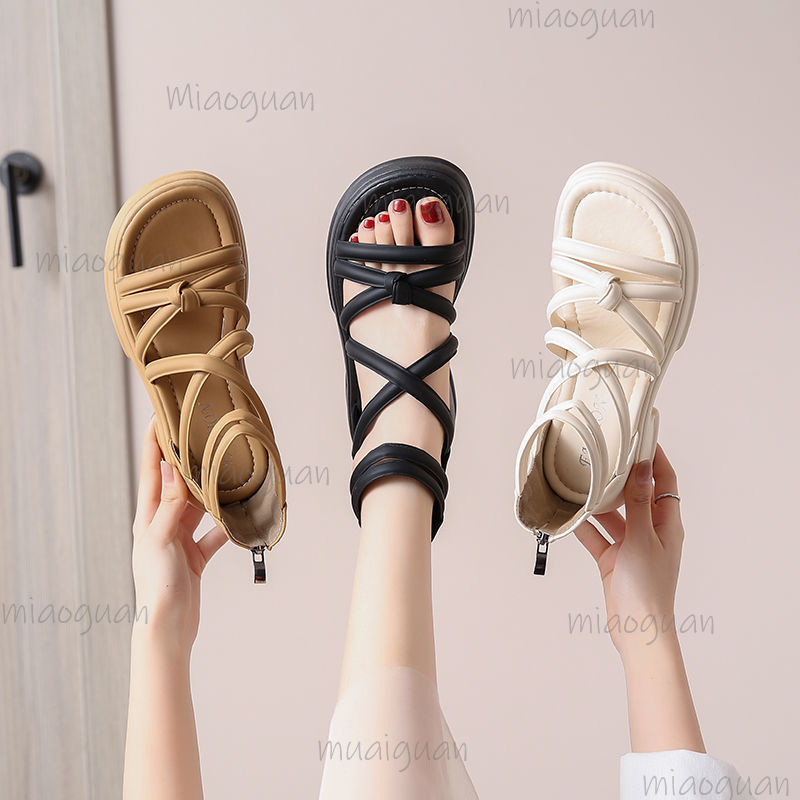 5CM Thick Heel Women Sandals S - đánh giá và giá Streetwear Zipper