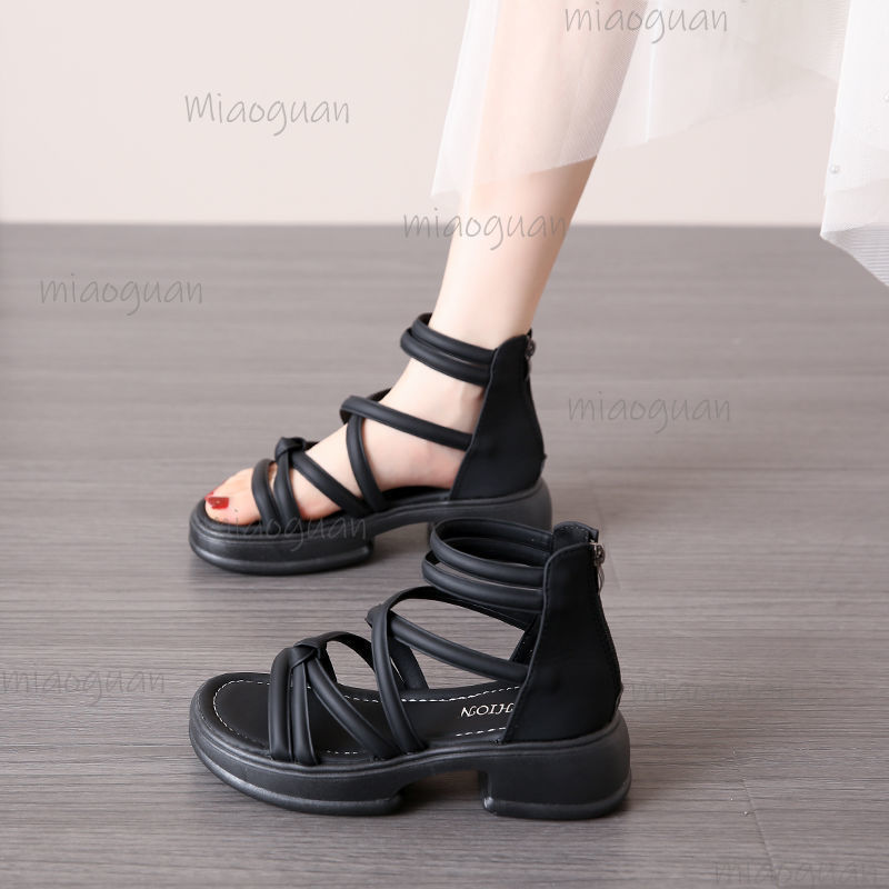 5CM Thick Heel Women Sandals S - đánh giá và giá Streetwear Zipper