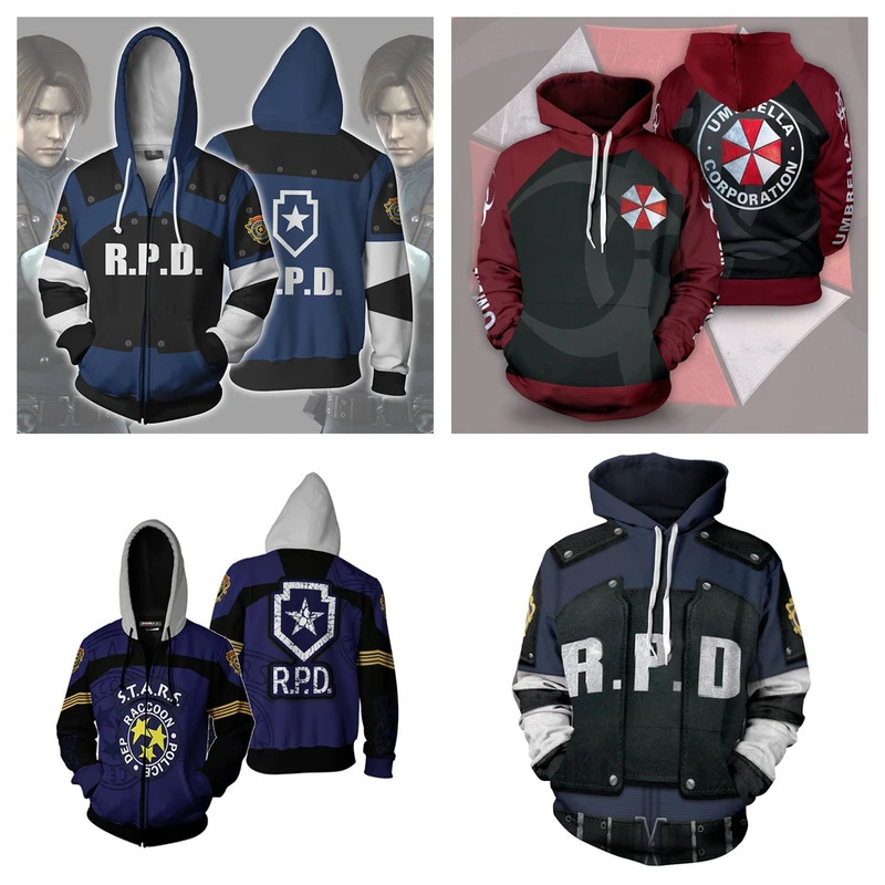 2025 enen Movie Resident Evil  - đánh giá và giá Streetwear Zipper