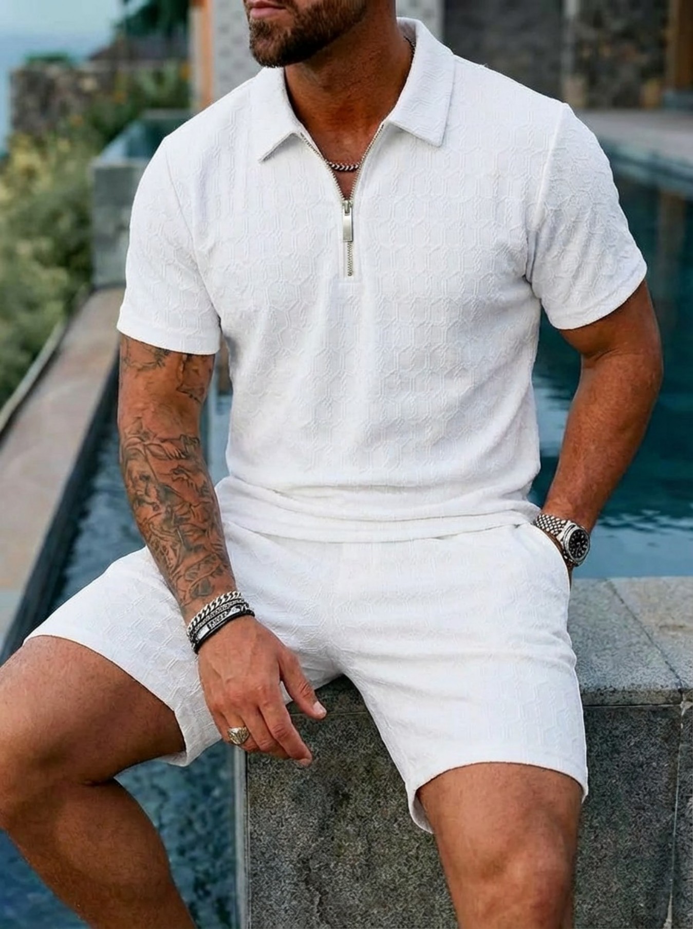 Summer New Men's Fashion Zippe - đánh giá và giá Streetwear Zipper