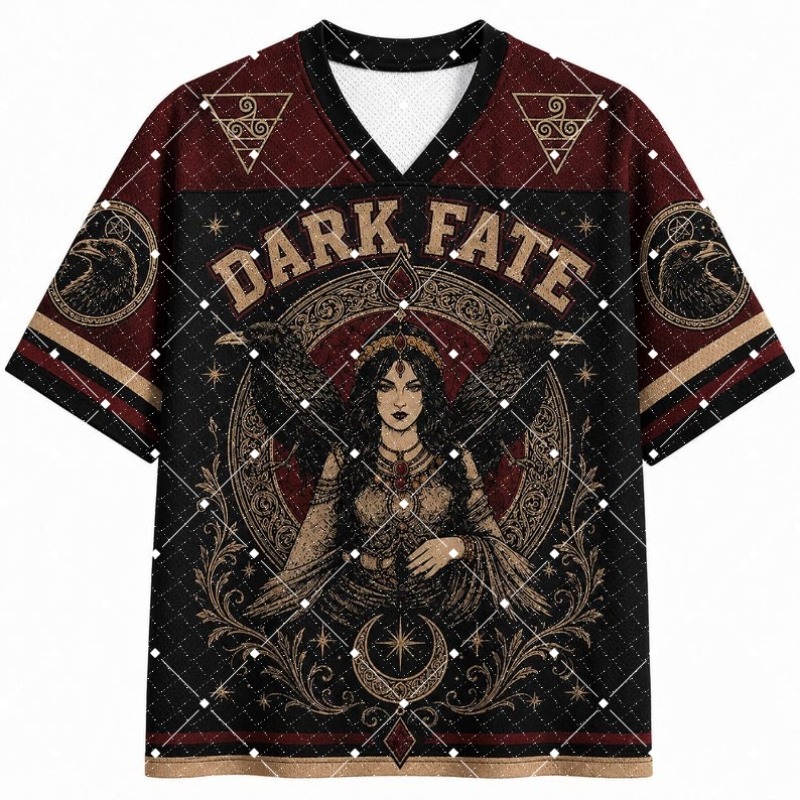 Dark Fate Witch Raven Print V‑ - đánh giá và giá Streetwear Brand T Shirt
