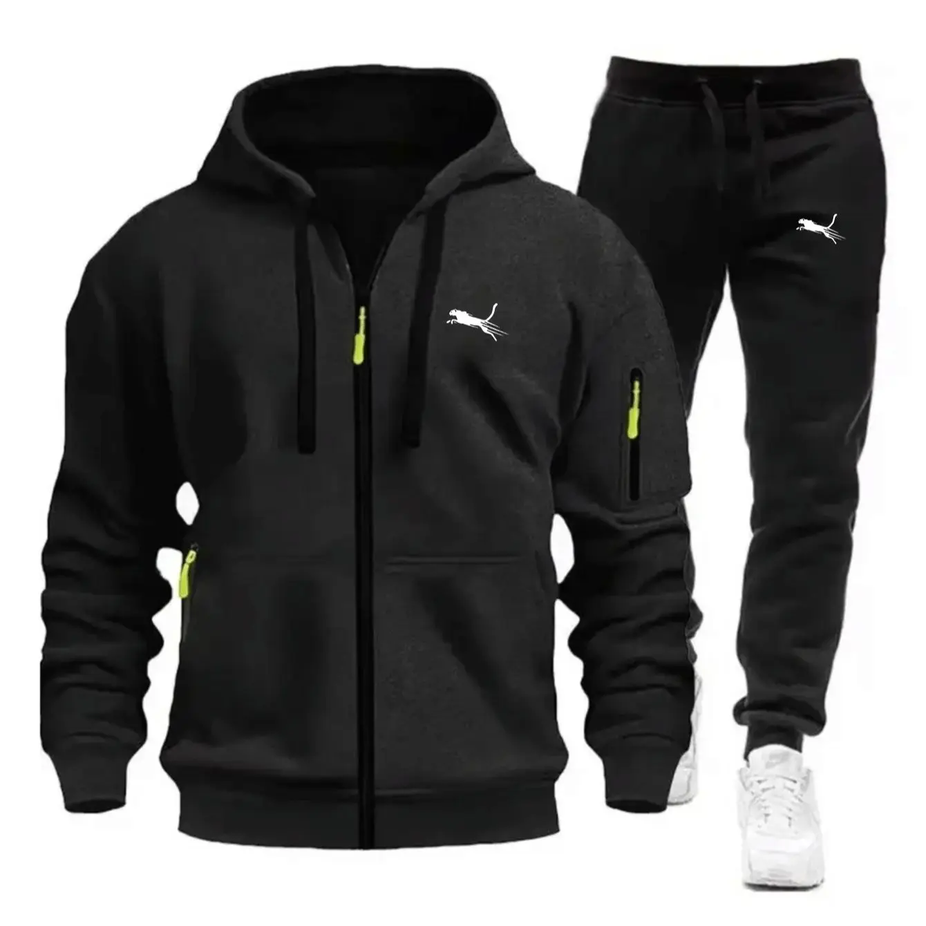 Men Casual Sweatshirt Suit Dai - đánh giá và giá Streetwear Zipper