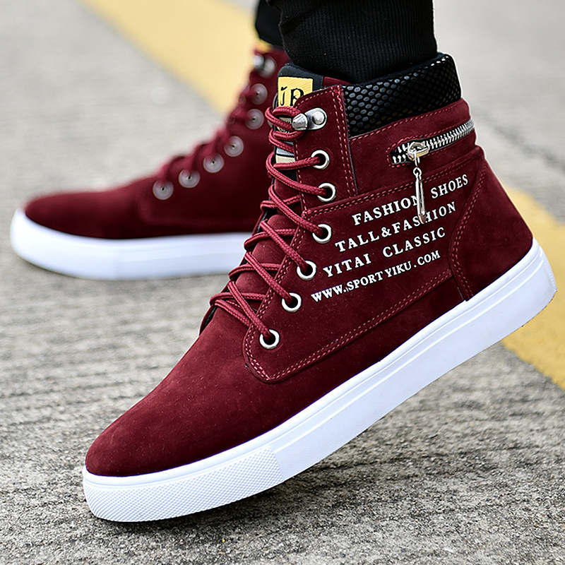 Men's Black High-Top Sneakers  - đánh giá và giá Streetwear Zipper