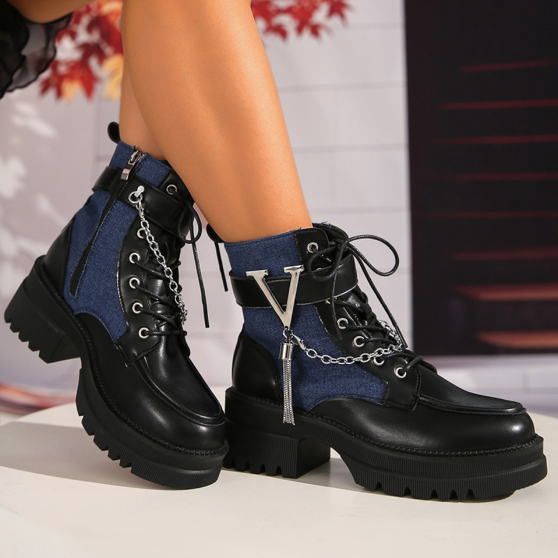 Womens Gothic Spliced Platform - đánh giá và giá Streetwear Zipper
